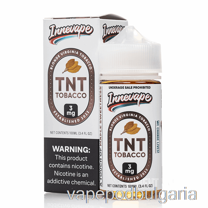 Vape Bulgaria Tnt Tobacco - Innevape E-liquids - 100ml 6mg